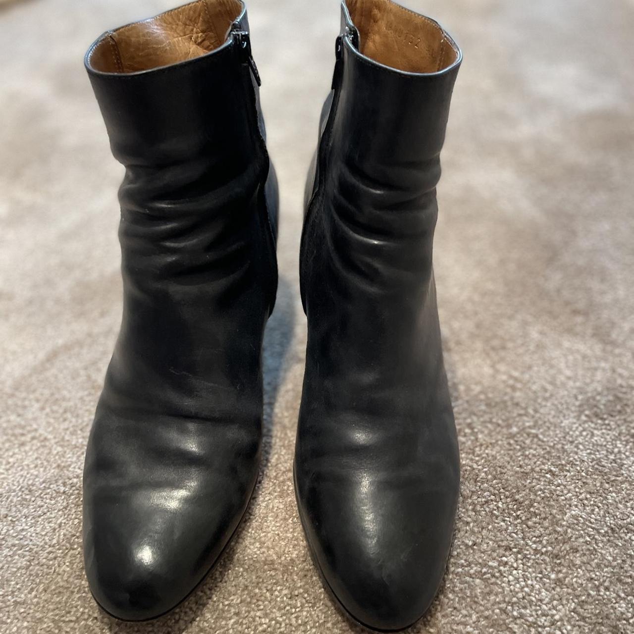 Maison Margiela black leather boots - signs of... - Depop