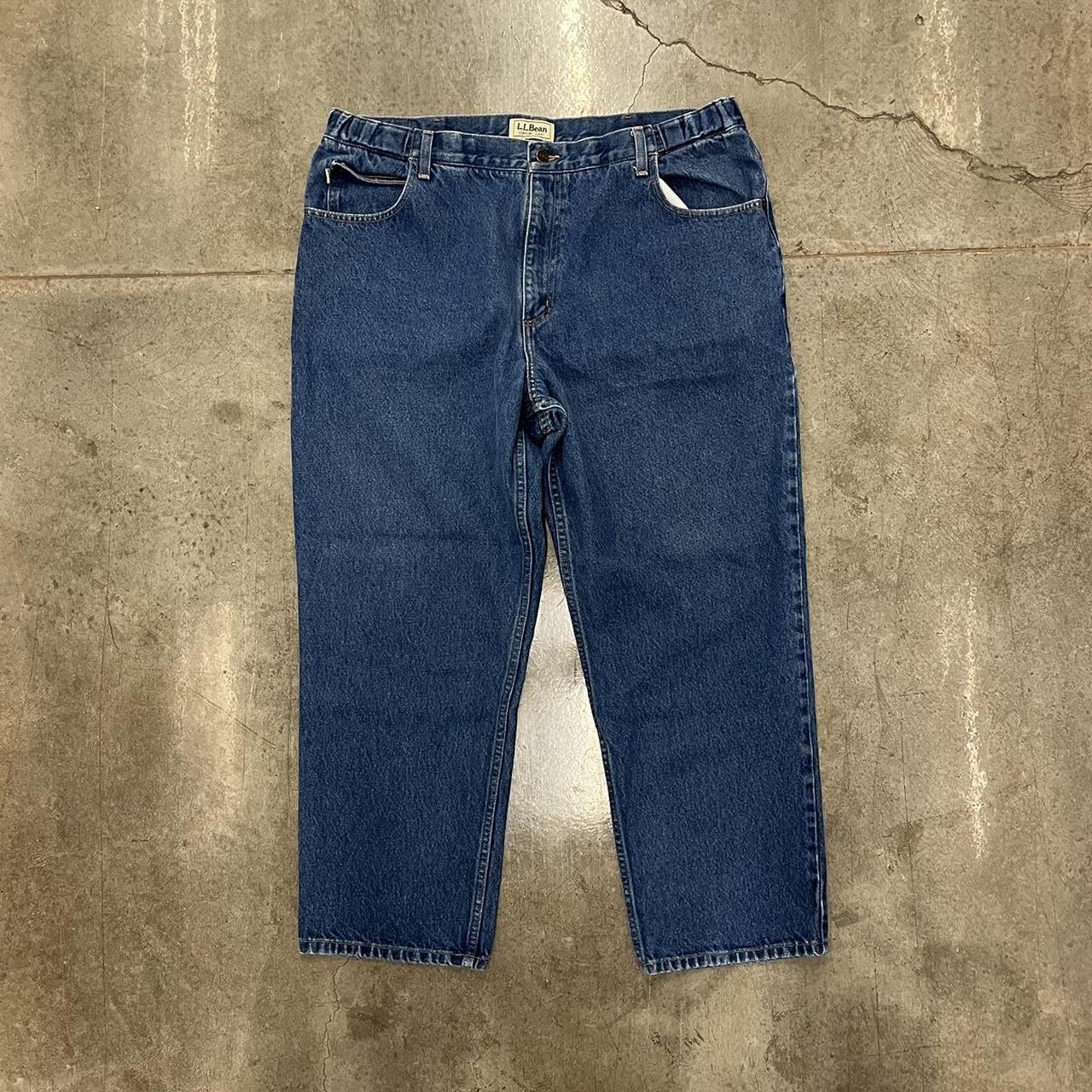 LL Bean denim jeans 40 x 29 No stains or rips almost... - Depop