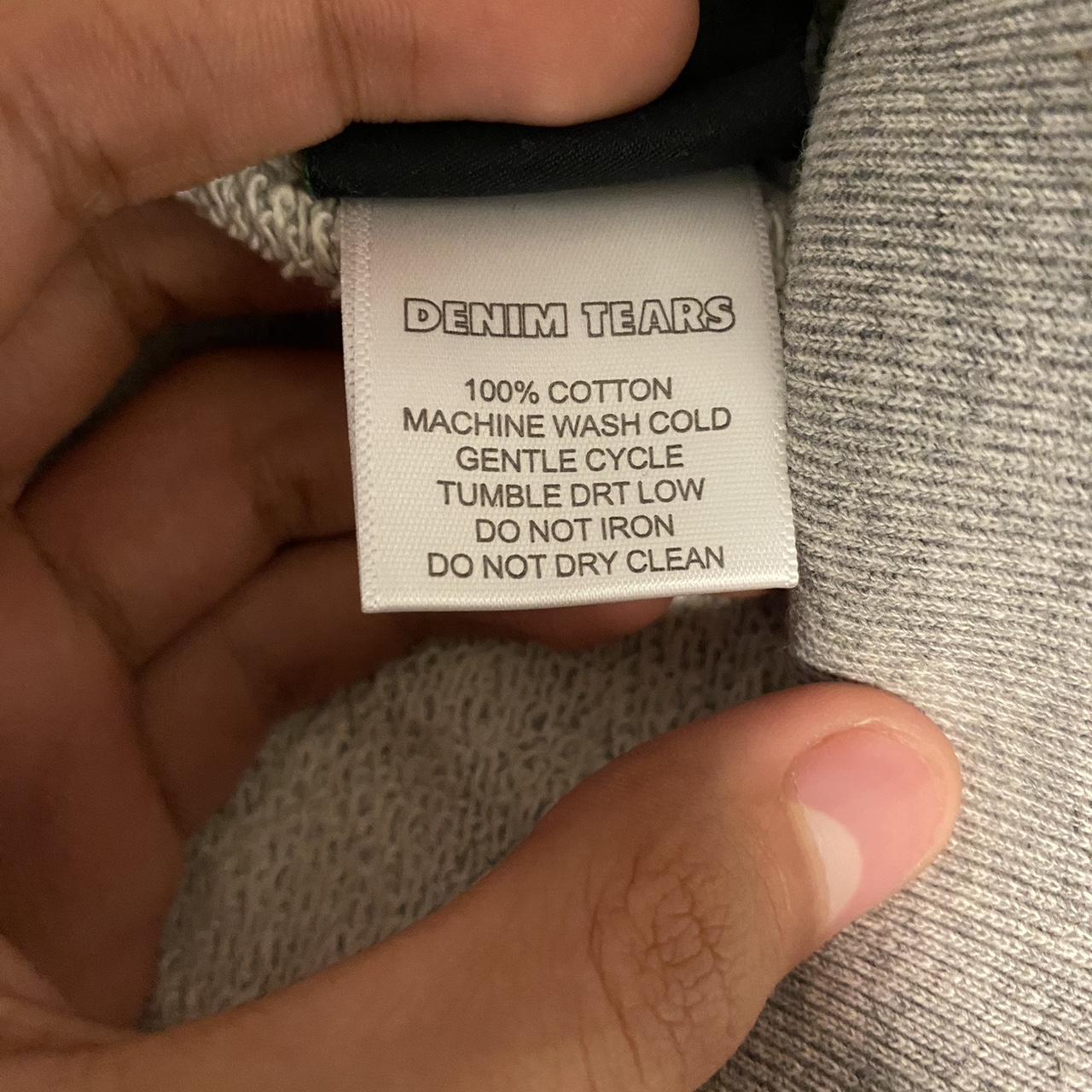 Denim tears large grey hoodie from stockx I take offers - Depop