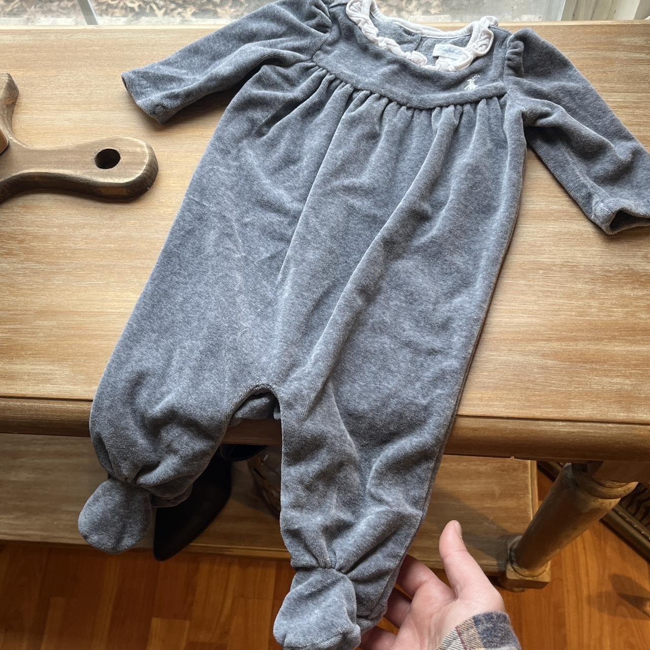 Ralph lauren baby sleepsuits hotsell