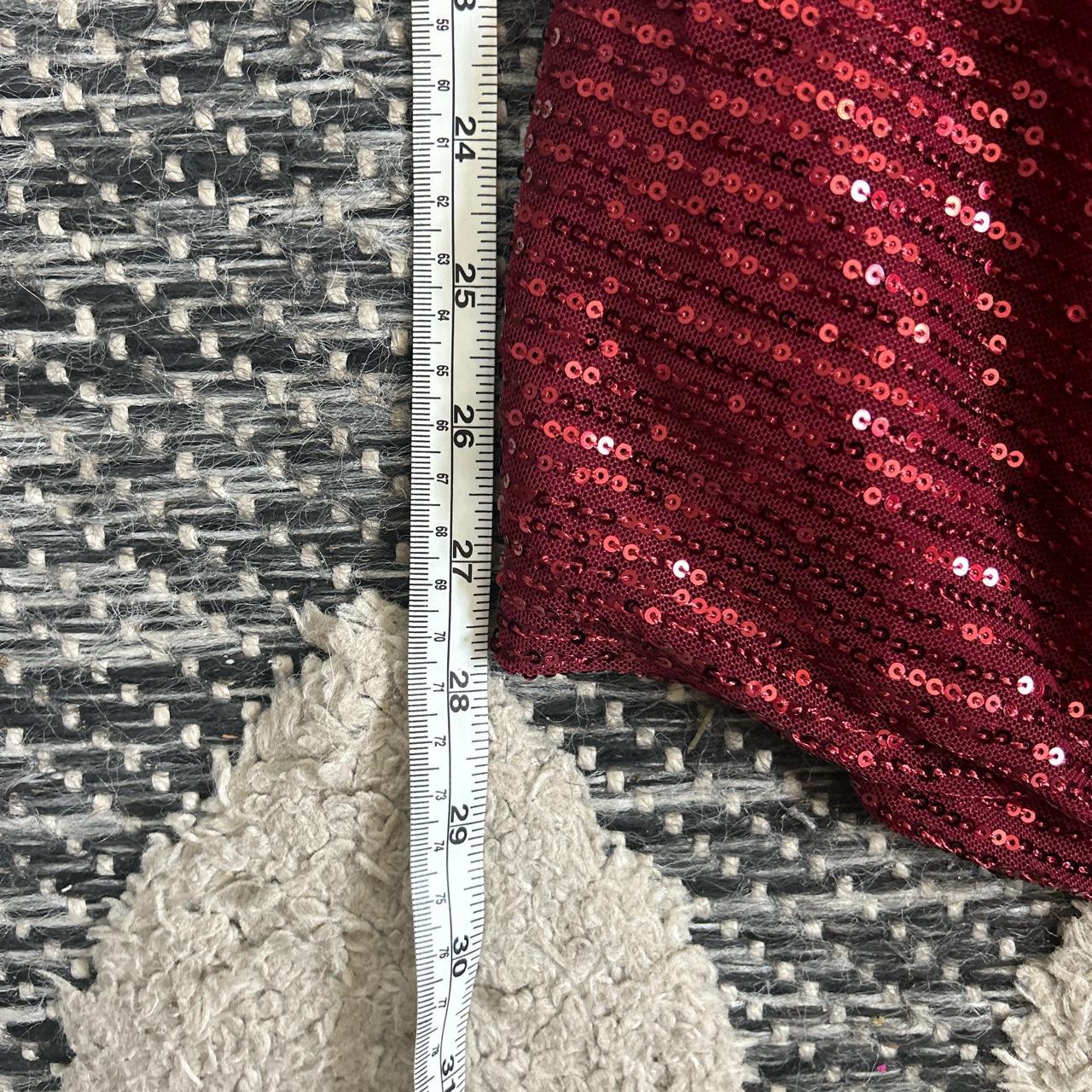 Melina Sequin Bodycon Dress in Red LUCY IN THE SKY... Depop