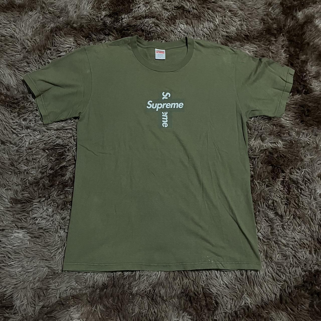 Supreme Cross Box Logo Size medium SS20, excellent... - Depop