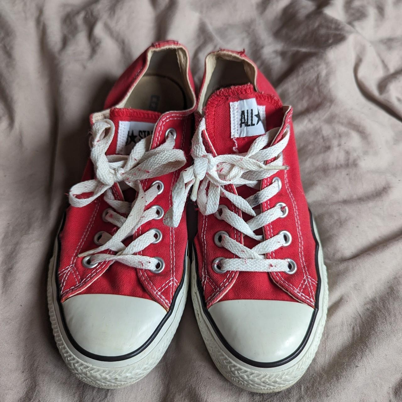 red converse trainers size 6