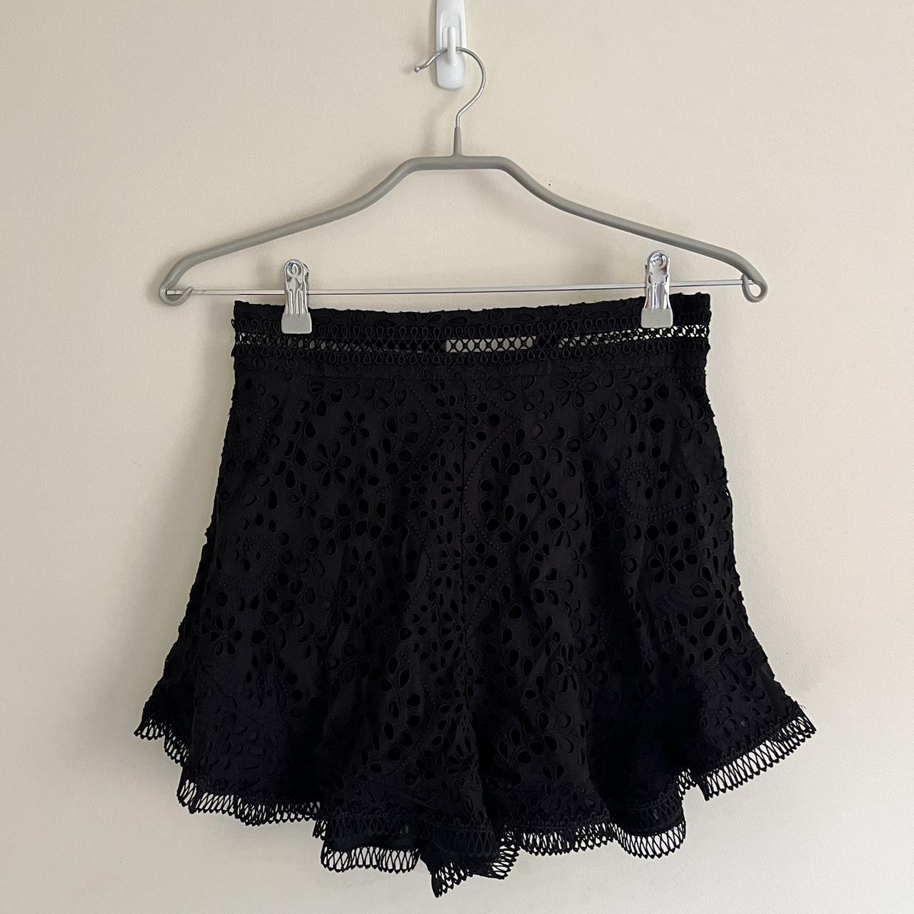 Zimmermann black wave shorts size 1 - Depop