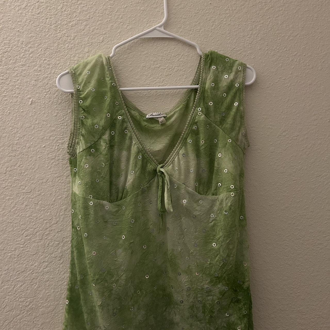 Y2K green sequin top #y2k #plussizebaddie - Depop