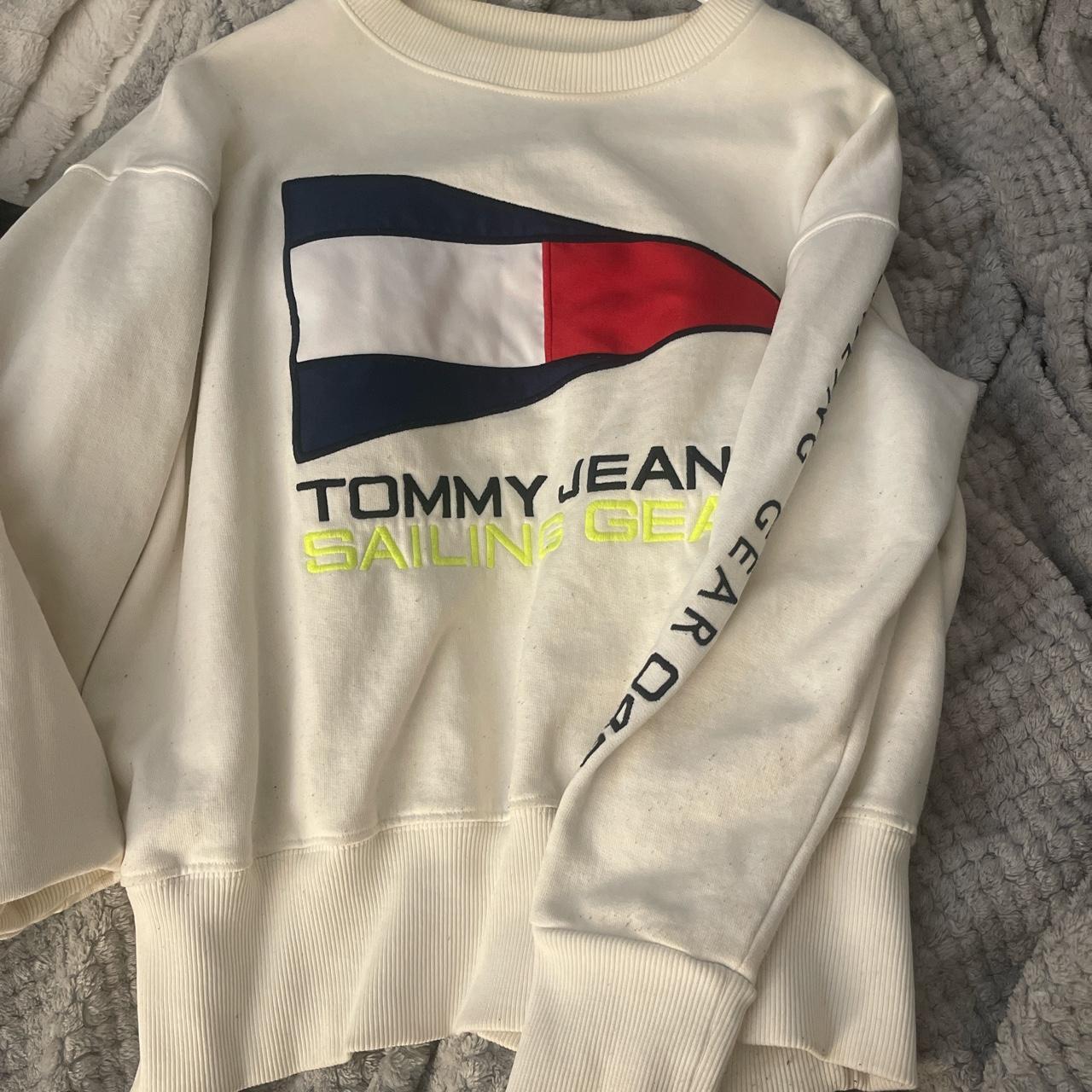 Vintage Tommy Jeans Sailing Gear Fully Embroidered Crewneck Sweatshirt Size  XXS