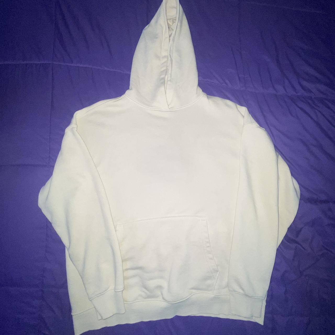 Cream Heavyweight Hoodie (Oversized) Size M(Medium)... Depop