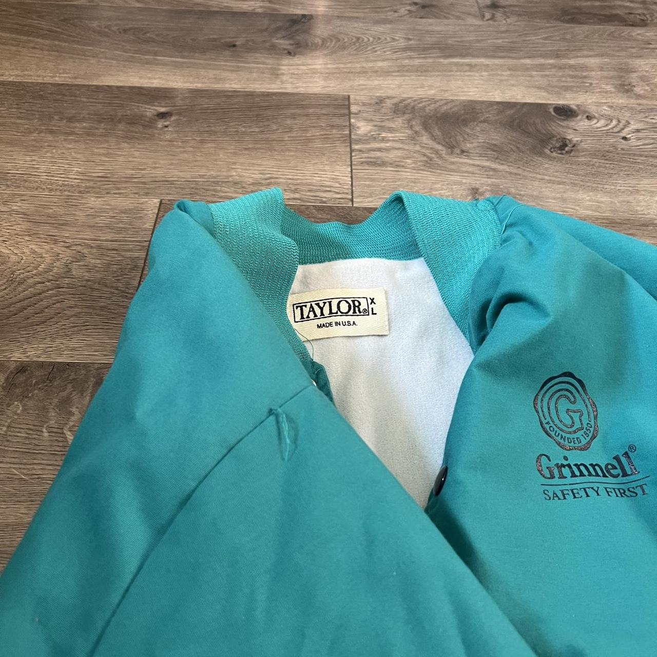 Vintage teal varsity jacket. Inner tag says size XL.... - Depop