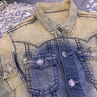 Rare True religion Stone wash Super T jean jacket | Depop