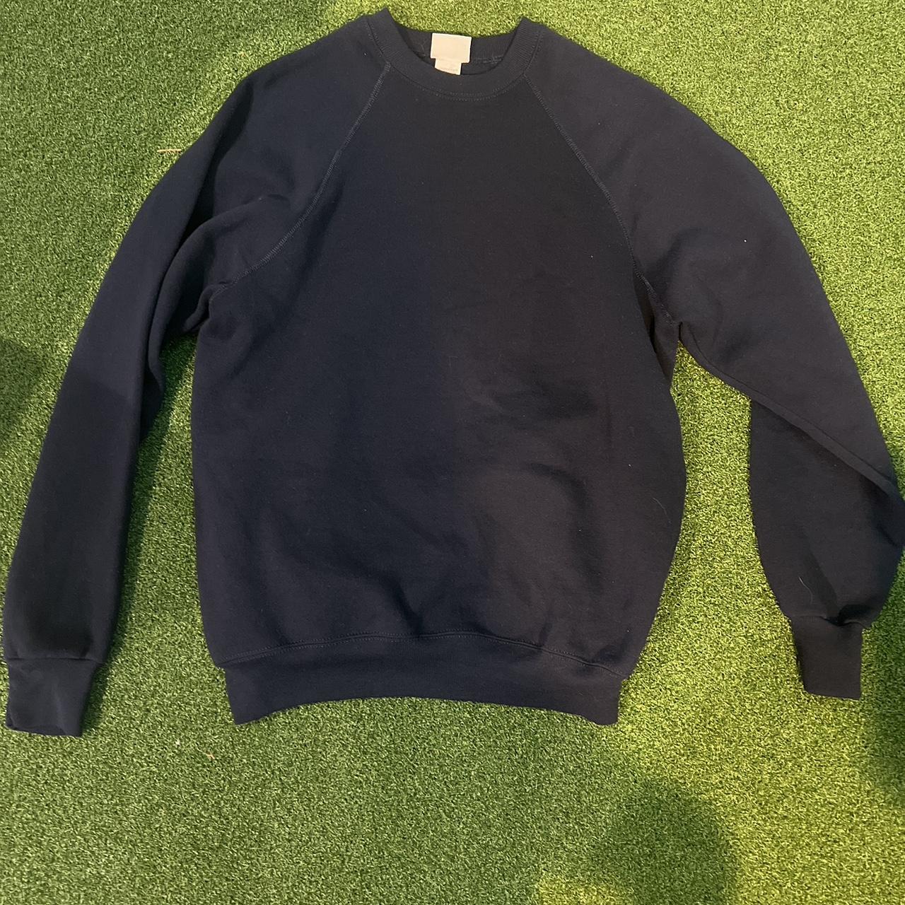 Navy crew neck Very comfy Fits like a... - Depop