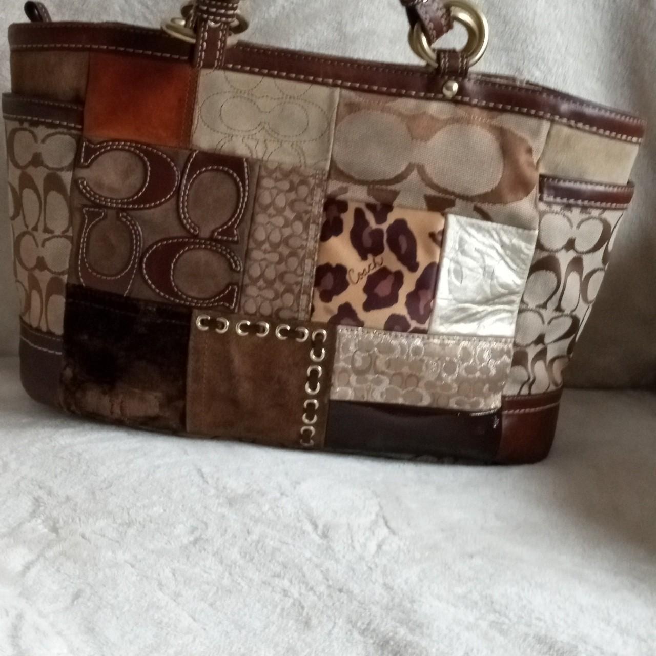 Coach discount patchwork tote