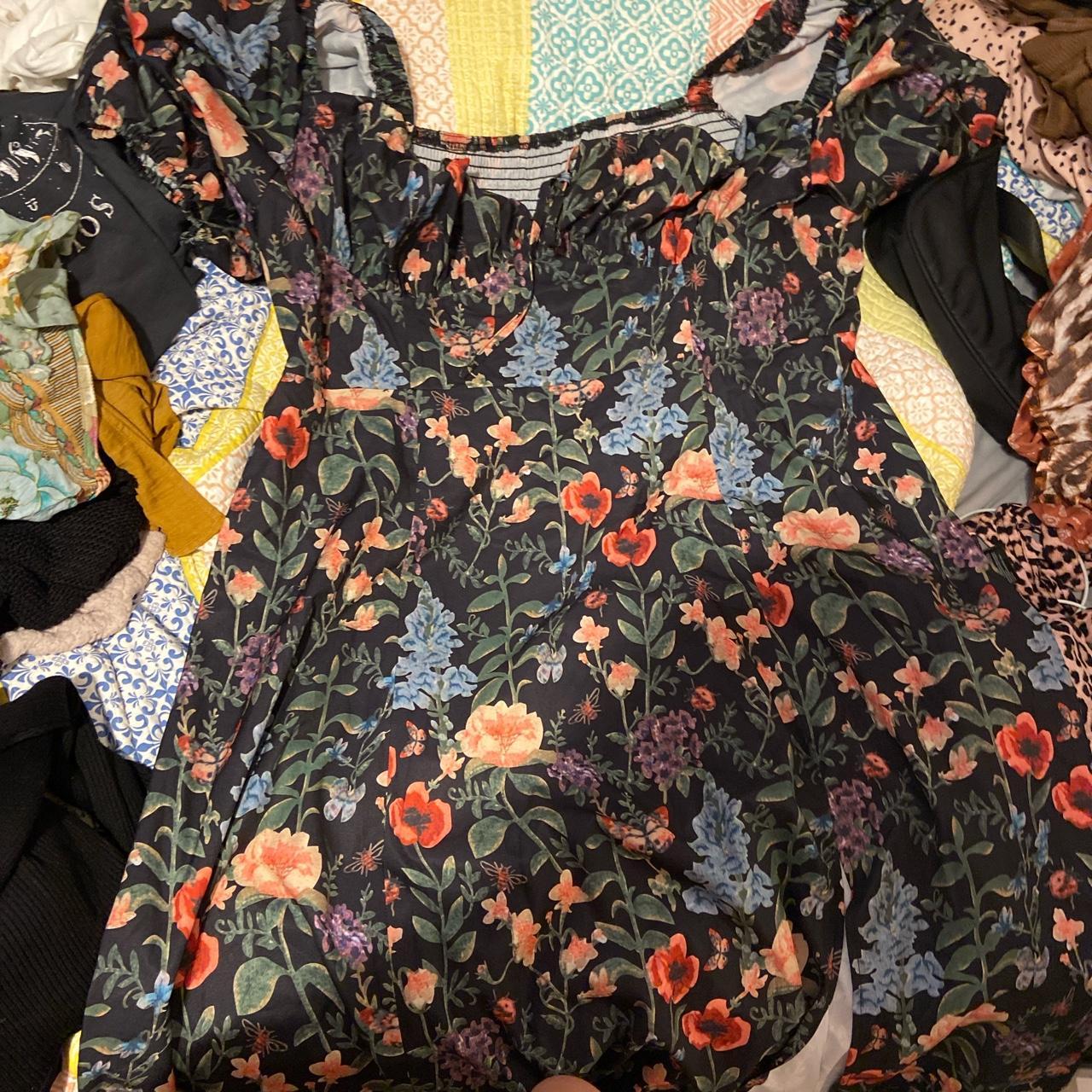 Floral print cider maxi dress brand new never worn... Depop
