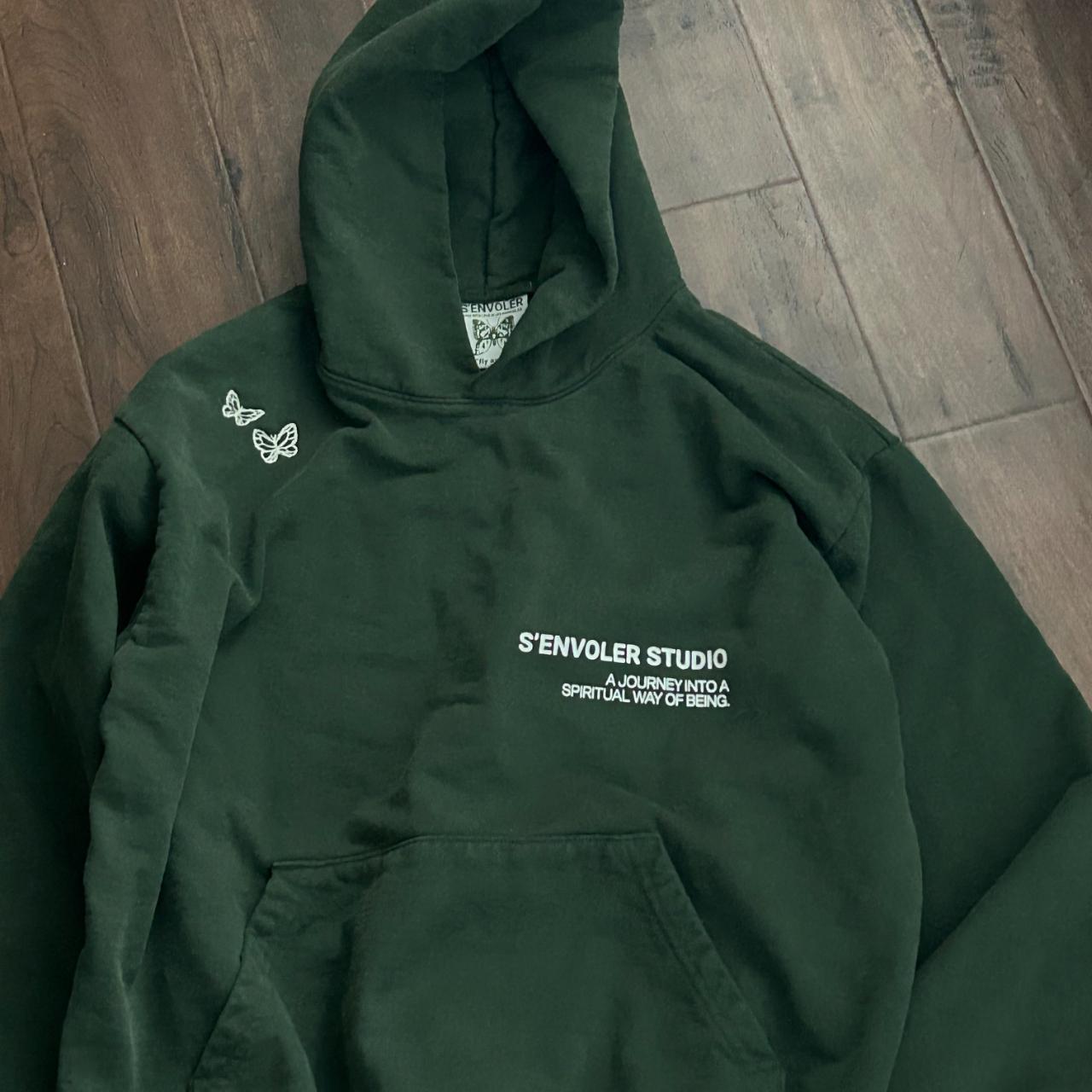 Large dark green hoodie made by instagram clothing... - Depop
