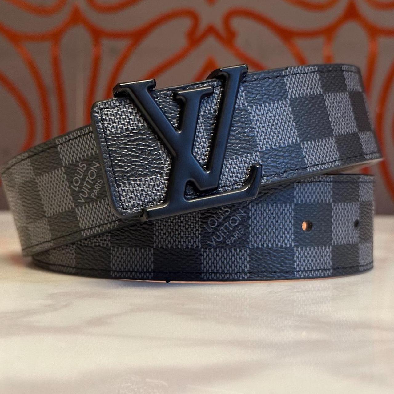 LV belt 🤩 black and grey square pattern ⬛️⬜️ best... - Depop