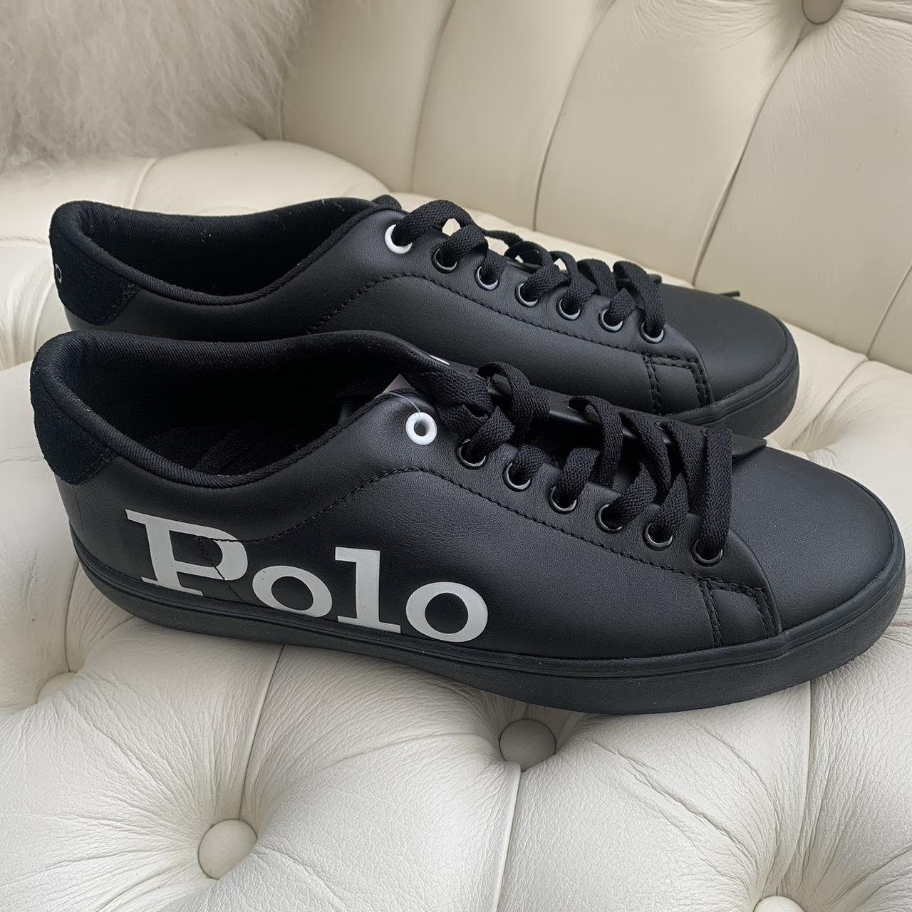 uk size polo Ralph Lauren shoes, real leather