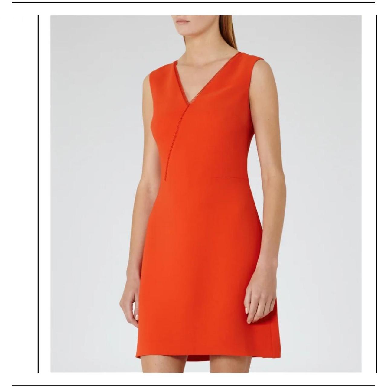 Orange dress reiss best sale