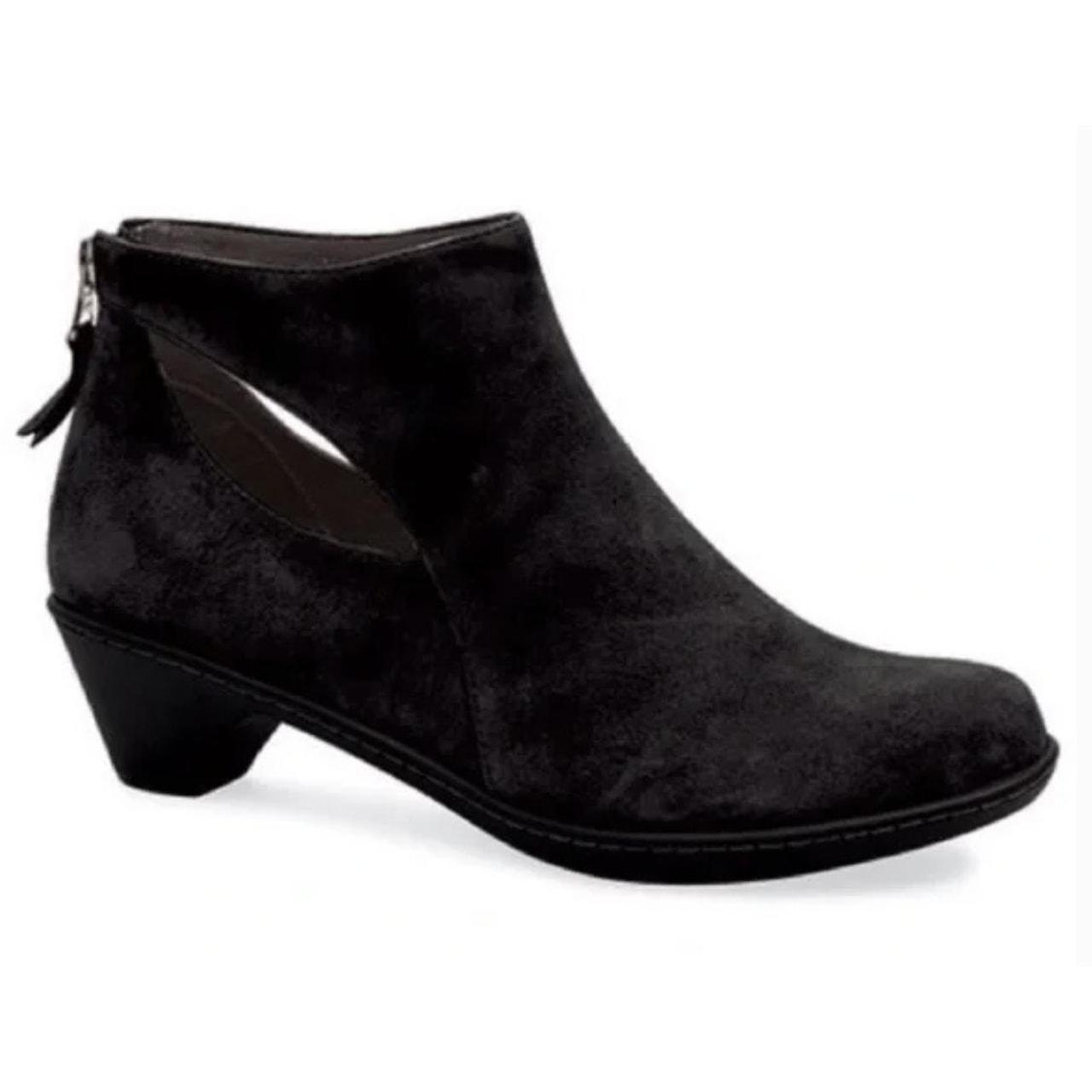 Dansko Booties 38 7 7.5 Bonita Suede Leather Cutout