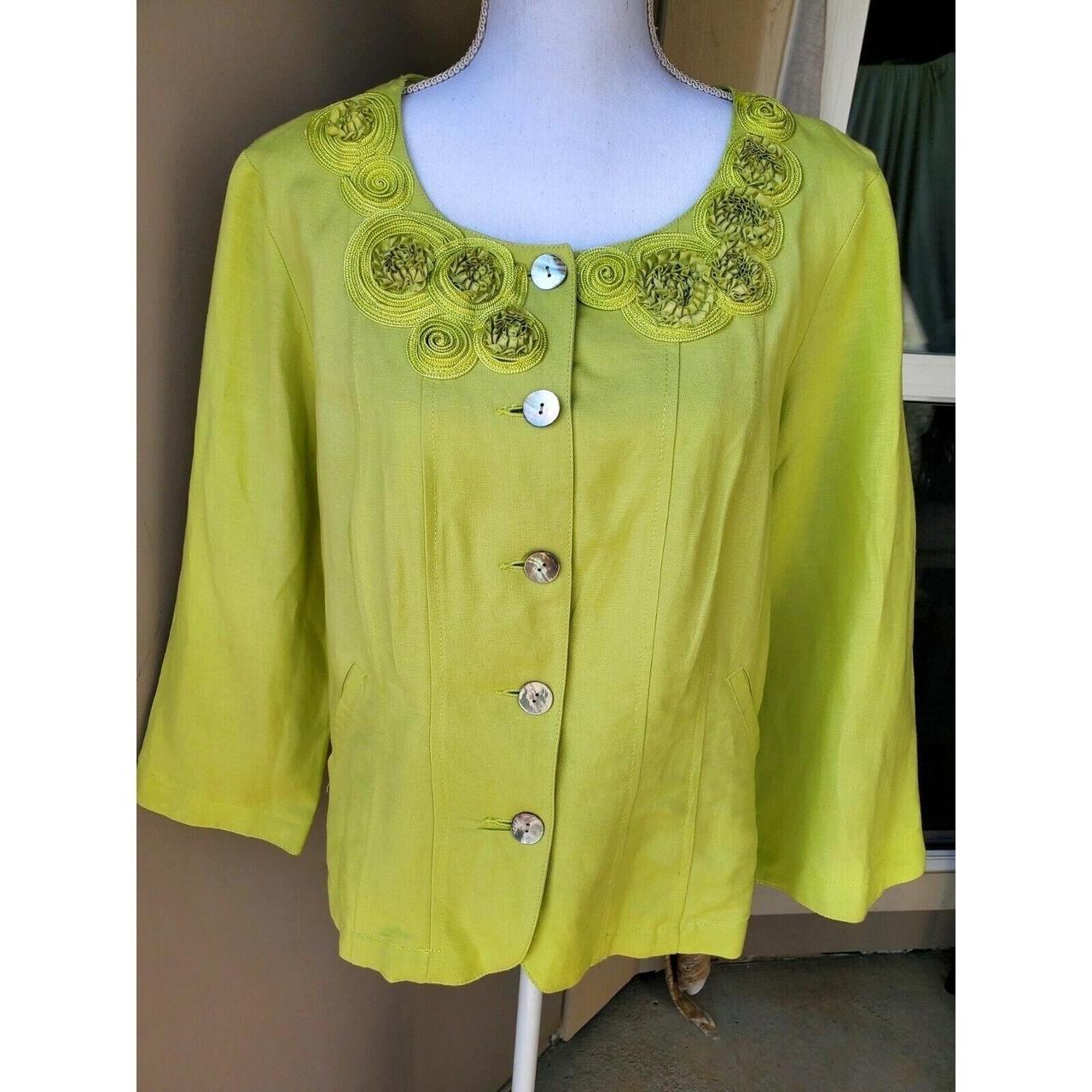 Ruby Rd. Women's Cotton Jacket - Green - 14 – Rub… - image 1