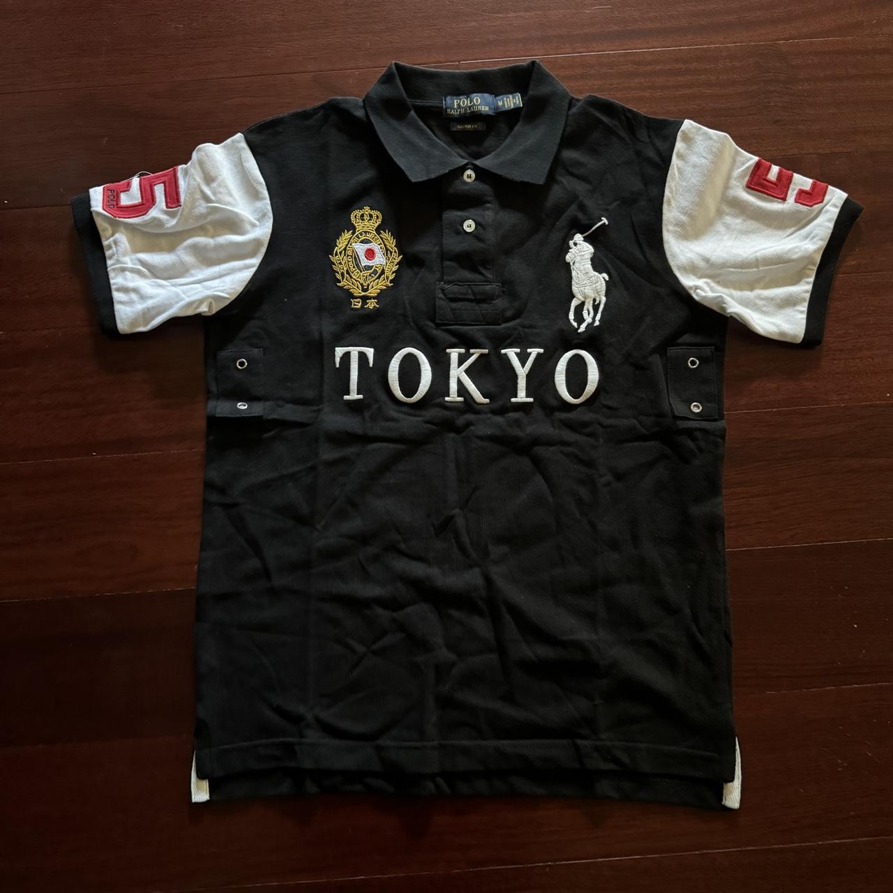 トップス polo Ralph lauren polo shirt y2k black Y2K Ralph Lauren Black Label Embroidered Polo Shirt - QUIRK
