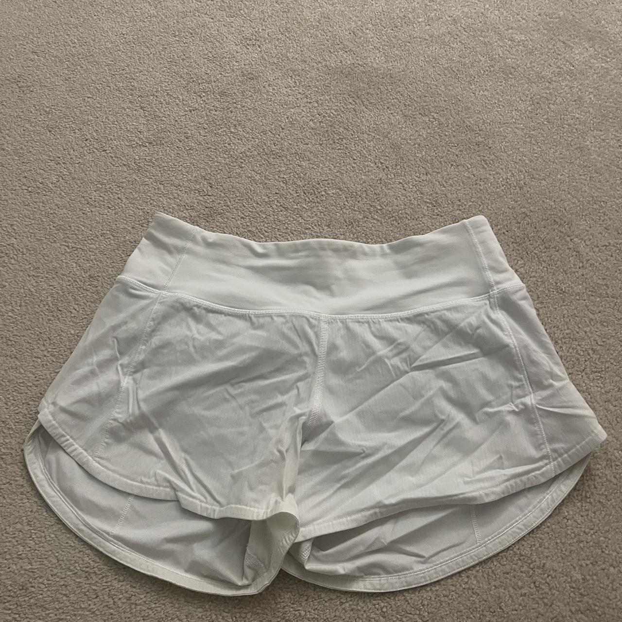 White Lululemon Shorts Depop