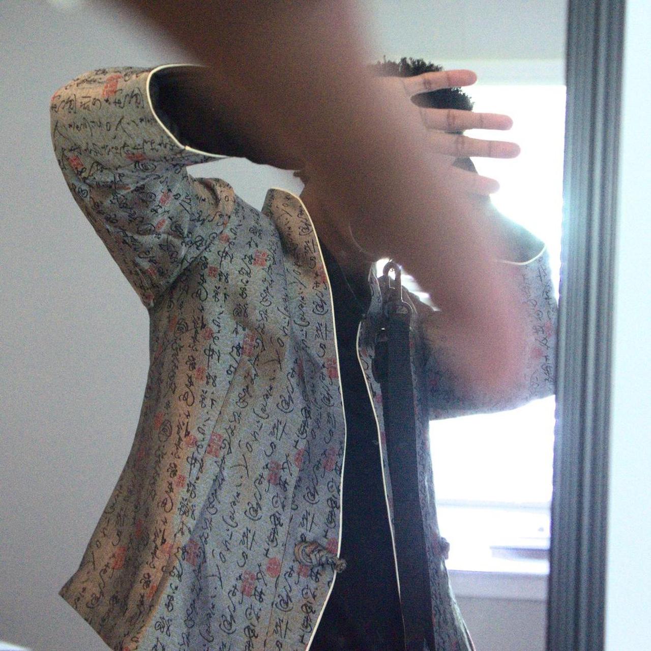 Jinglan Blazer With Eastern Lettering Sleeve: 22... - Depop