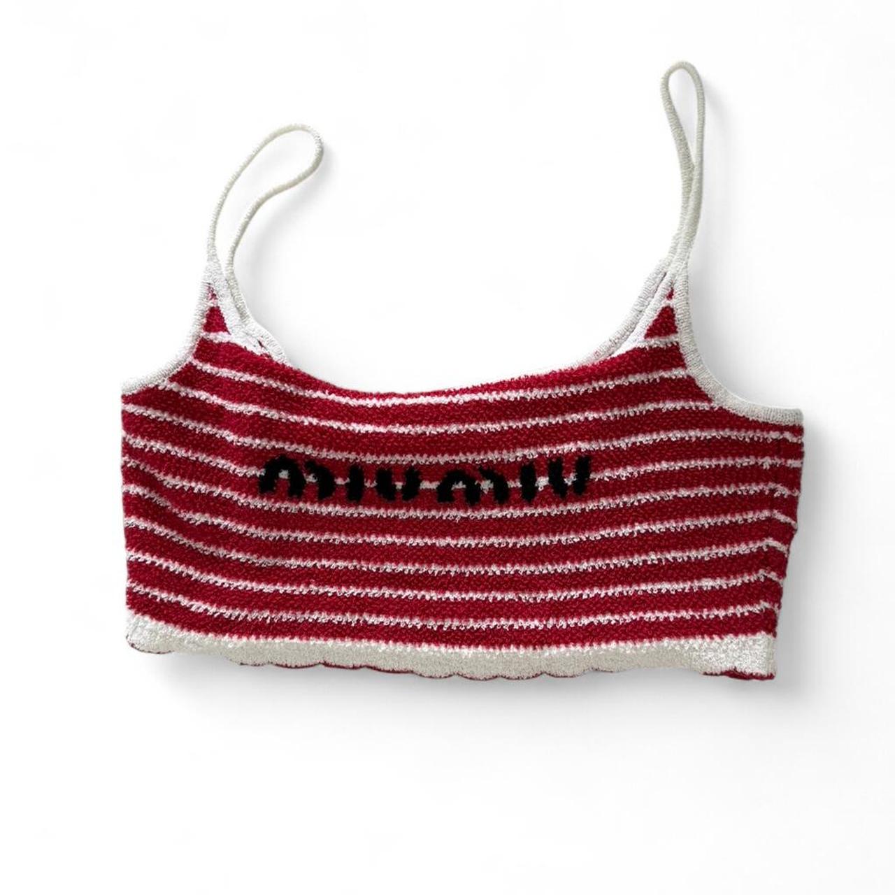 Miu Miu Women's Crop top - Multi/Red - S – Miu mi… - image 1