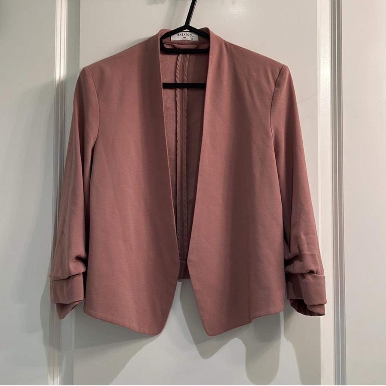 Aritzia Babaton Power Blazer Dusty Rose Pink - Depop