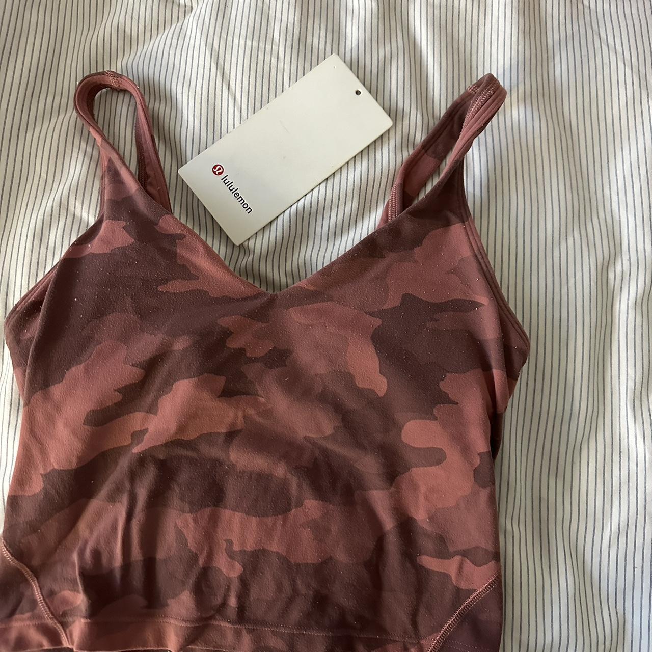 Lululemon camo align tank top. size 0. Brand new - Depop