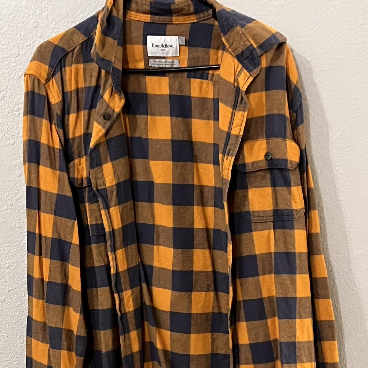 Large Goodfellow Flannel Button Up Worn Once