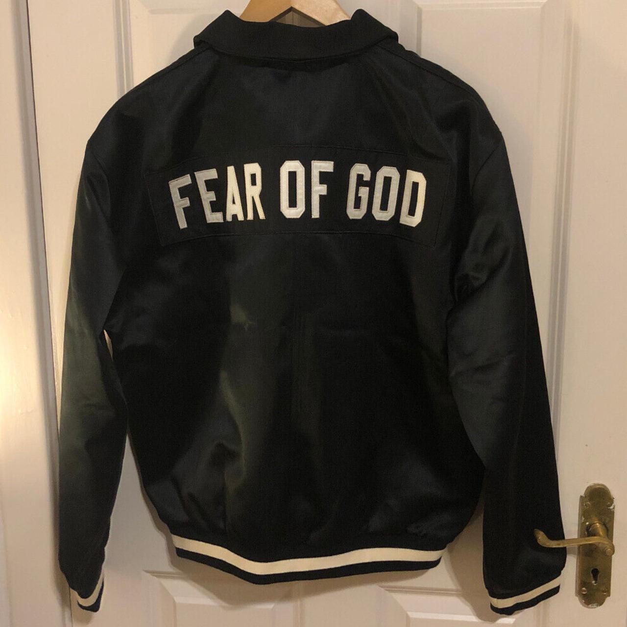 FEAR OF GOD FIFTH SATIN COACH JACKET-