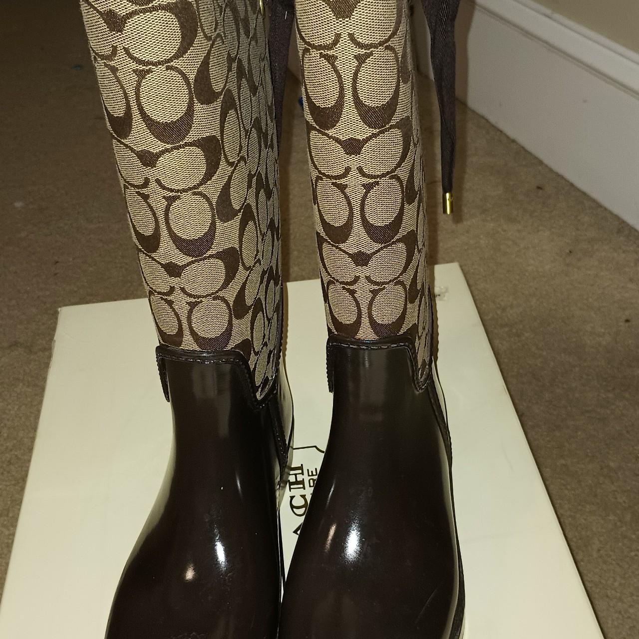 Coach tristee rain boots size clearance 8