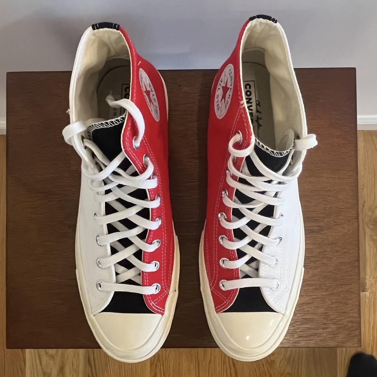 Converse rouge blanc best sale