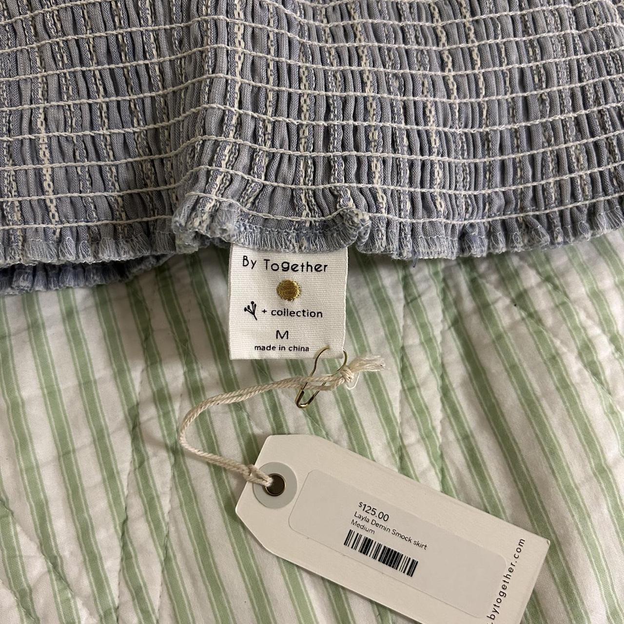 LoveShackFancy Women's Skirt - Grey/Blue - M – By… - image 2