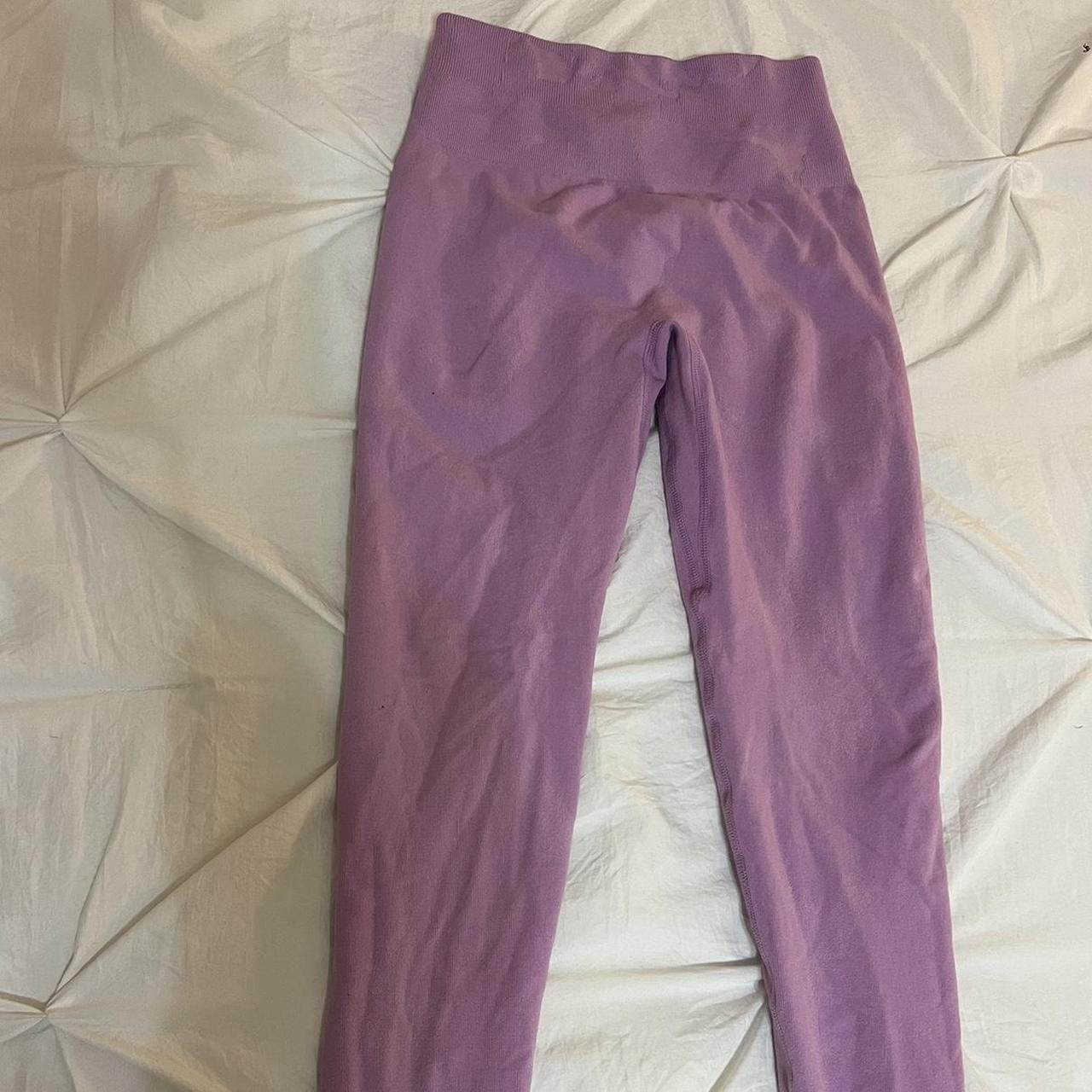 Aurola pink camo leggings -pink camo -size - Depop