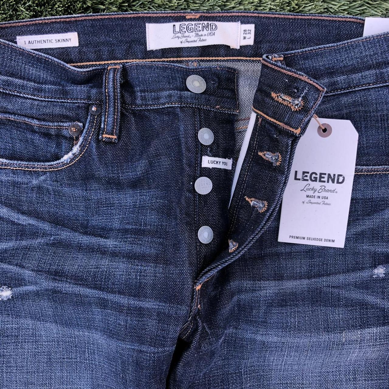 Lucky brand men's fashion button fly jeans