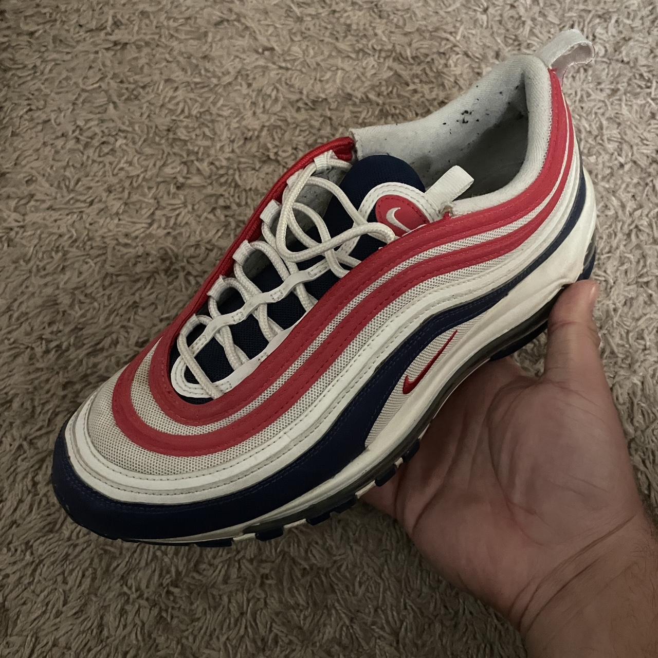 Red White and Blue Air Max 97s - Depop