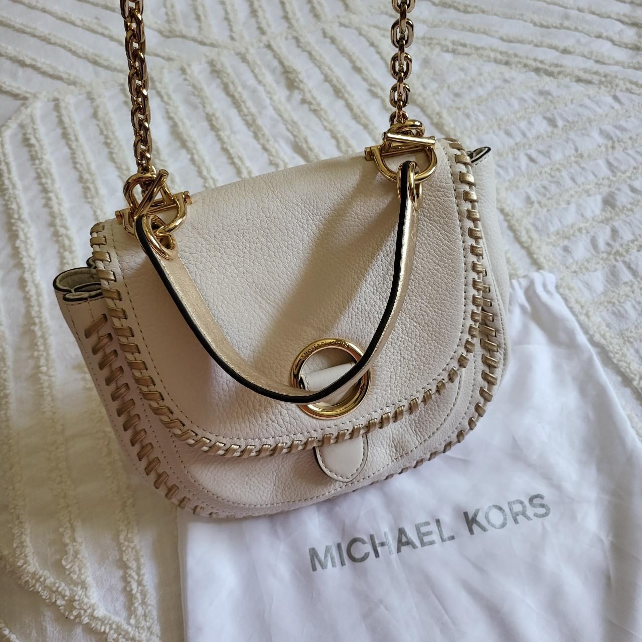 michael kors white gold sneakers