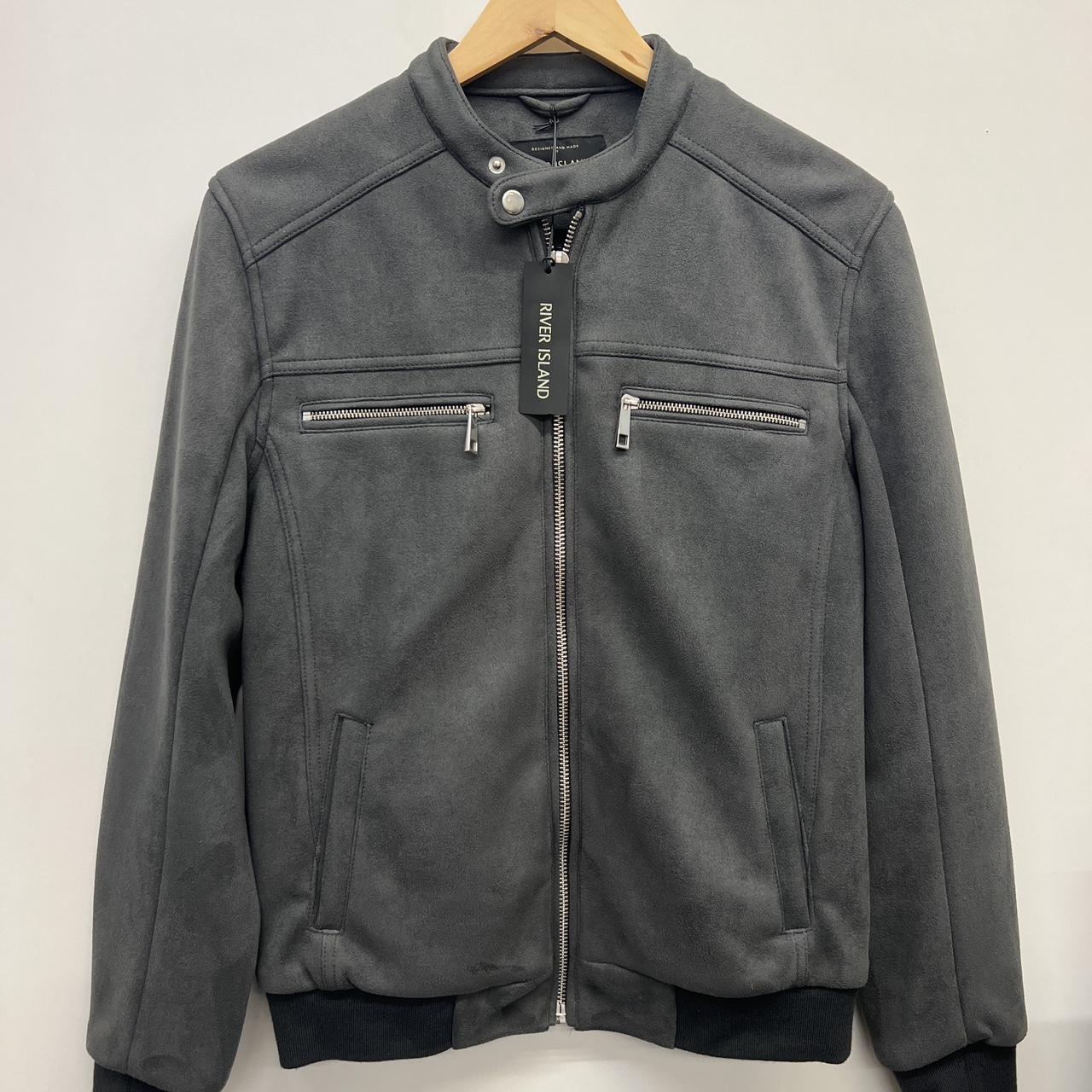 River island suede jacket on sale mens