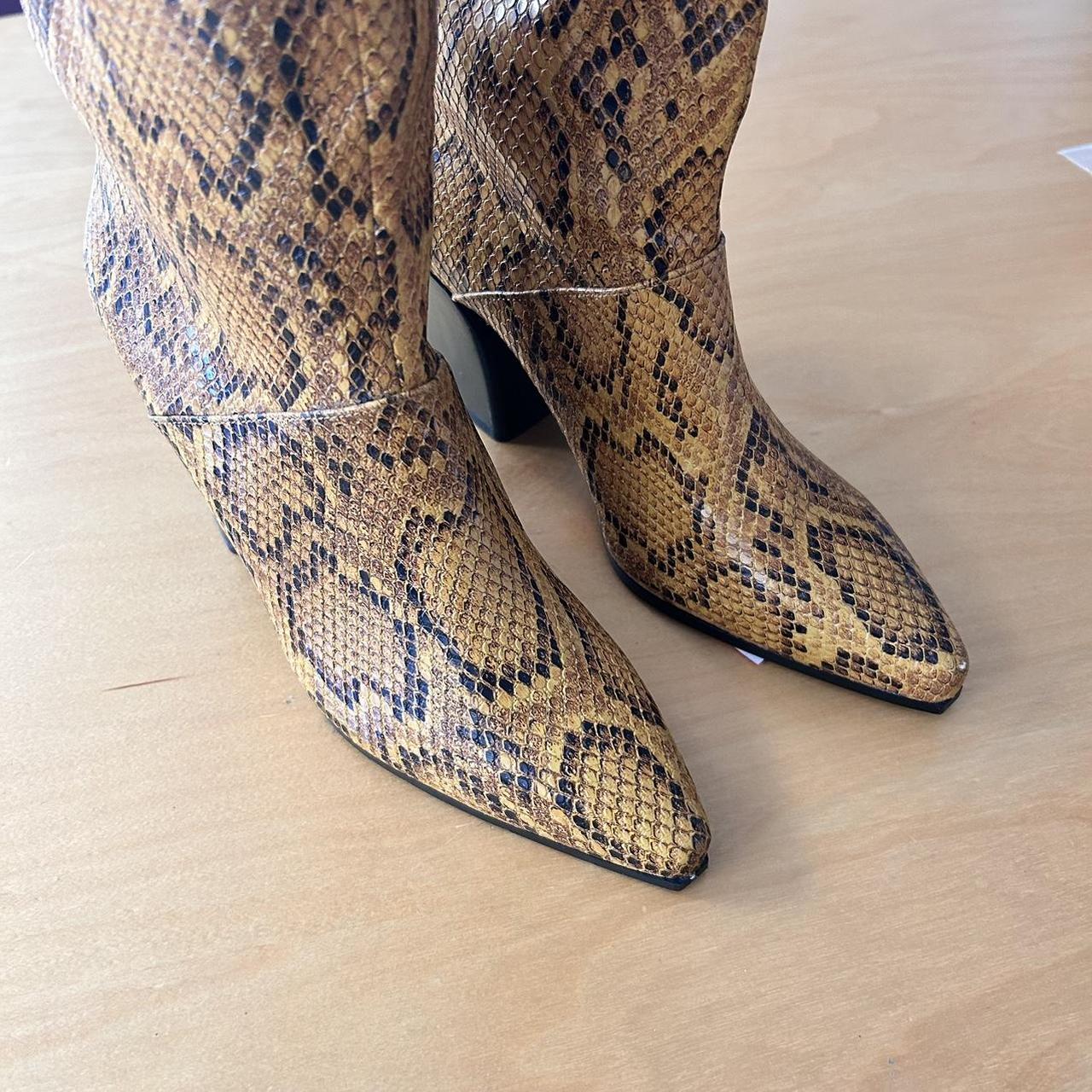 Mango hot sale snakeskin boots