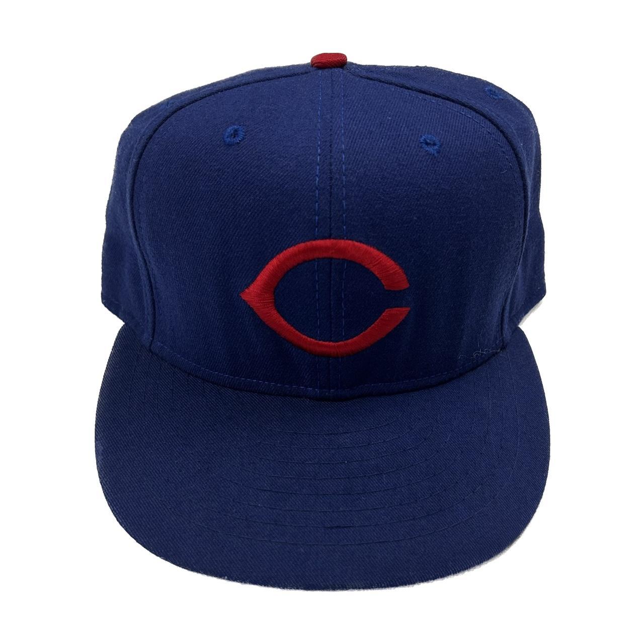 Cincinnati Reds DENIM Fitted Hat by New Era - navy