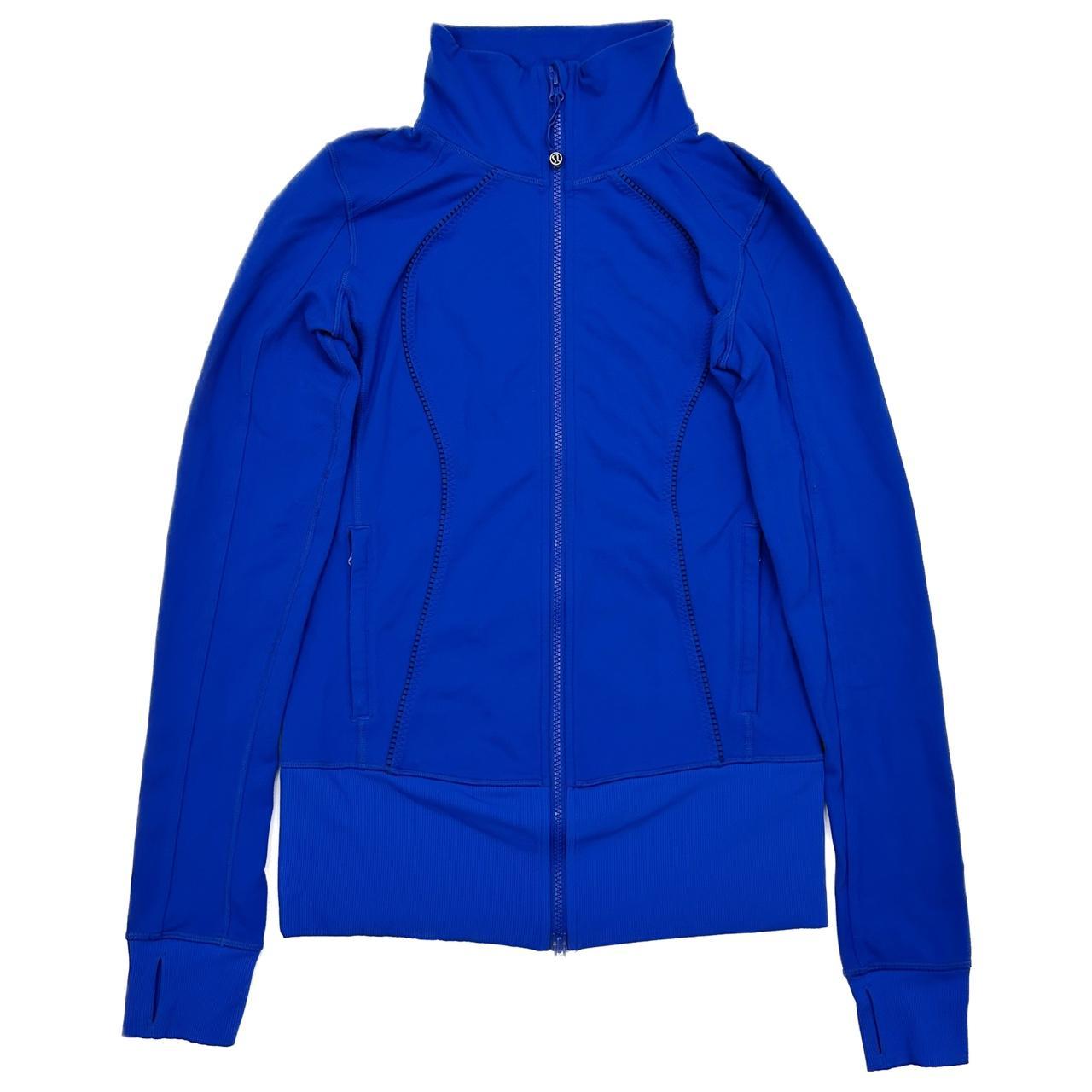 lululemon blue double zip bbl jacket Premium - Depop