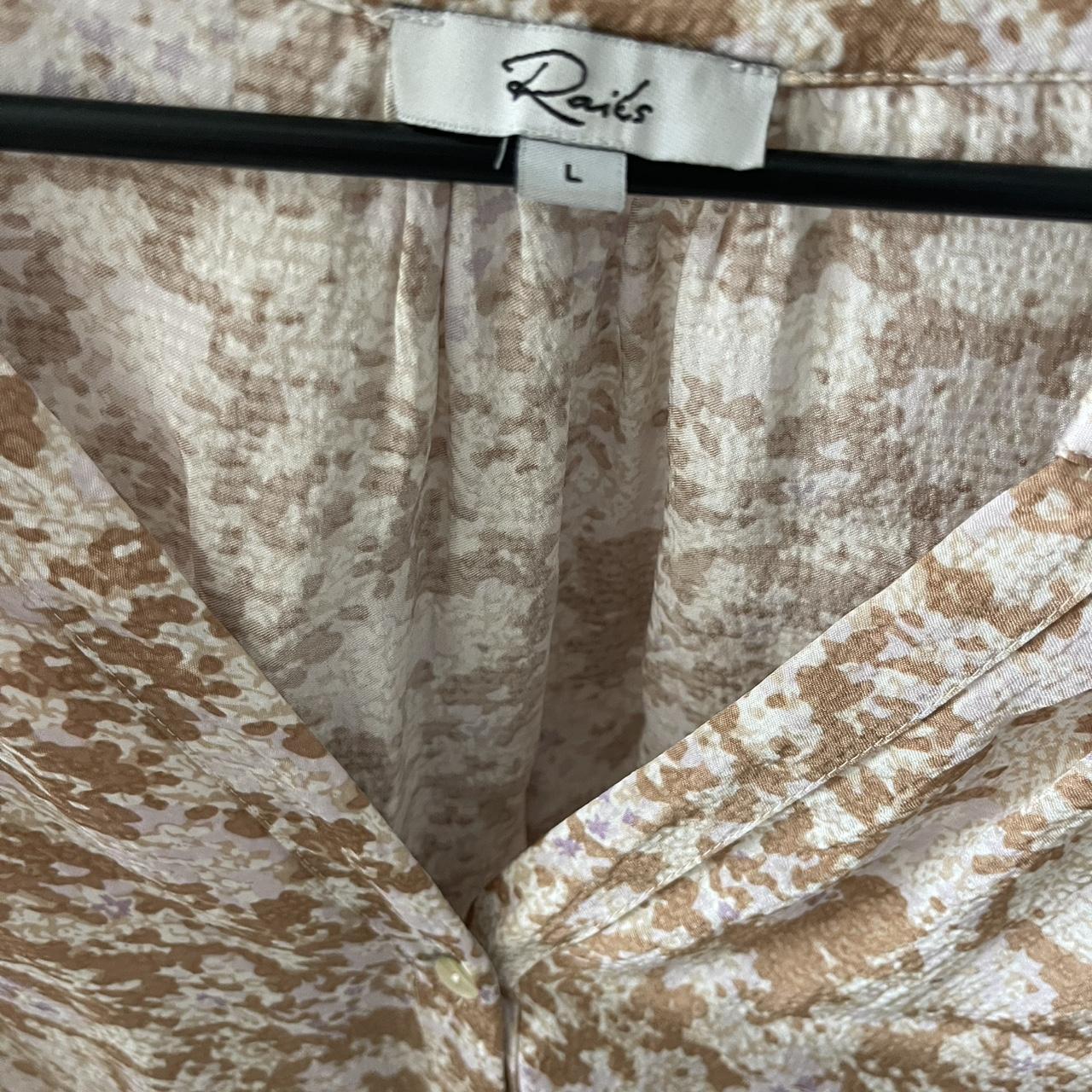 Rails Women's Blouse - Pink/Cream - L – Chic Rail… - image 7