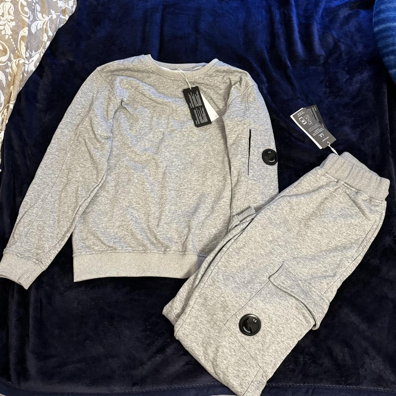 cp company tracksuit grey