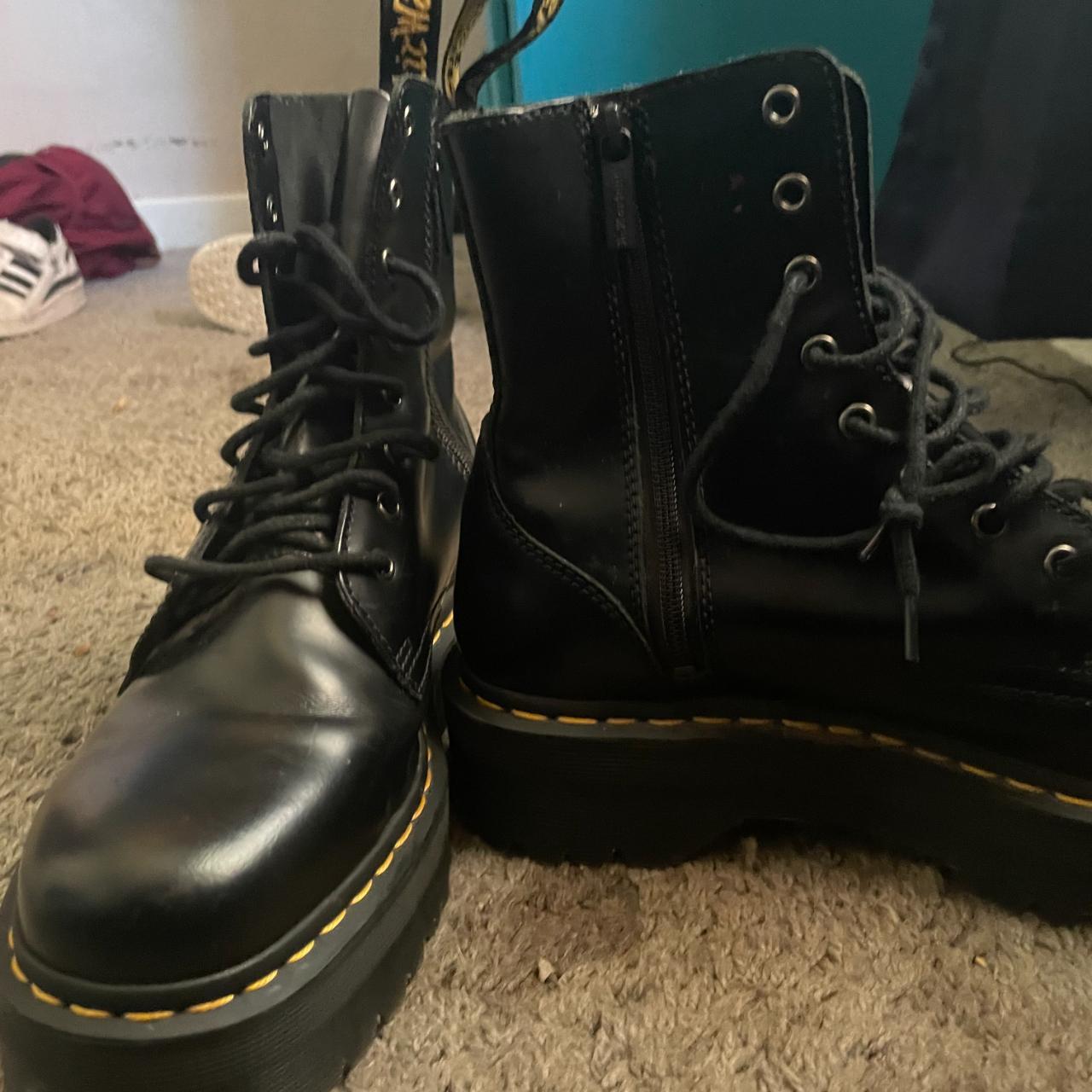 Jaden boot smooth leather dr. martens, size 9 in... - Depop