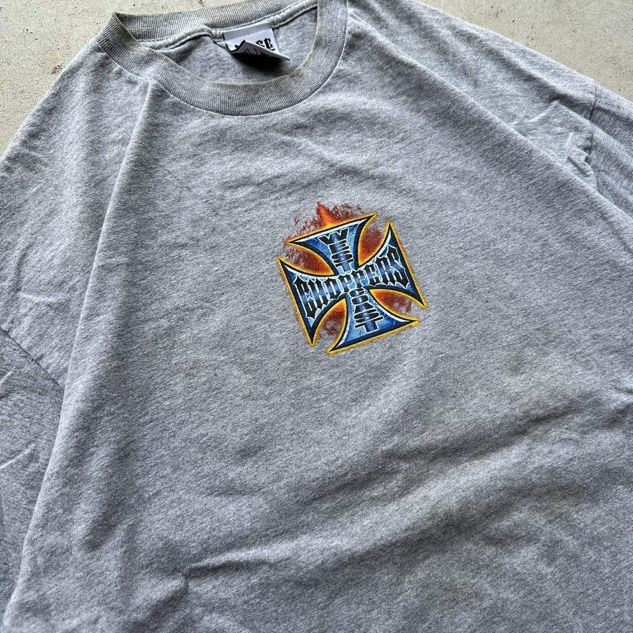 2000's y2k west coast choppers faded long sleeve tee | Depop