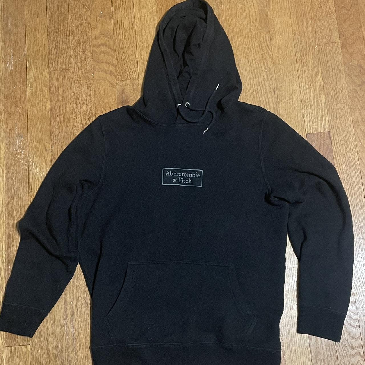 Abercrombie box logo outlet hoodie