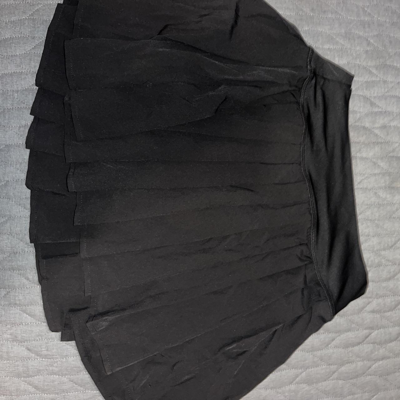 gold hinge skirt dupe! size medium true black... Depop