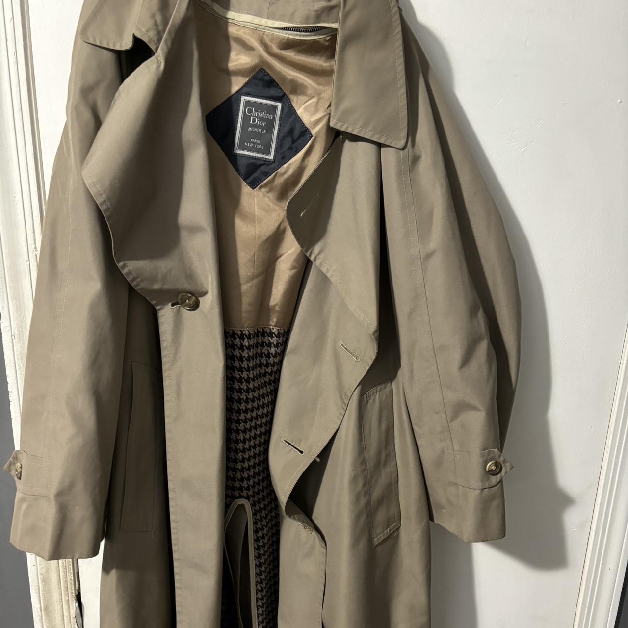 SIZE 40/L CHRISTIAN DIOR VINTAGE TRENCH COAT... - Depop