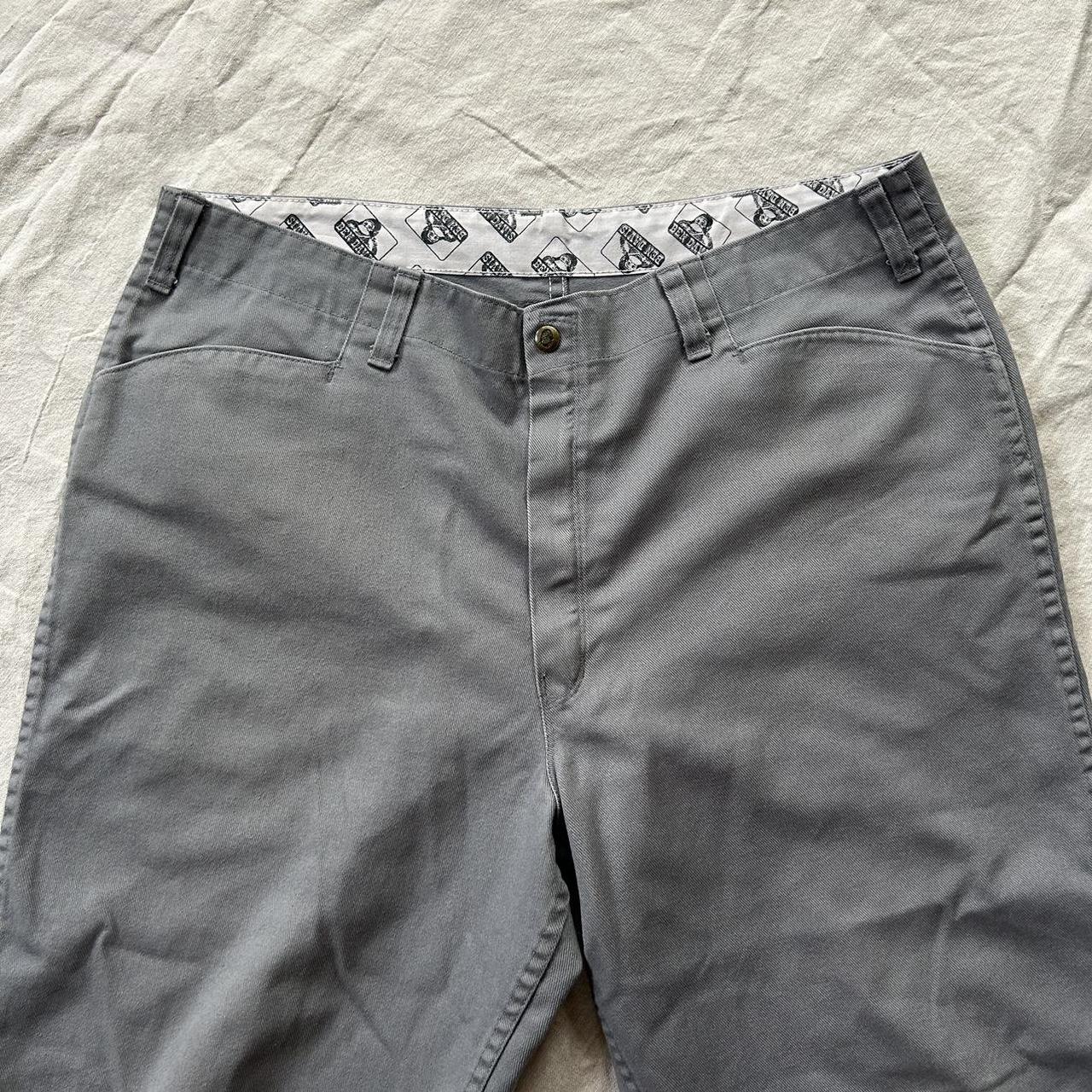 90s baggy ben davis pants grey workwear pants good... Depop