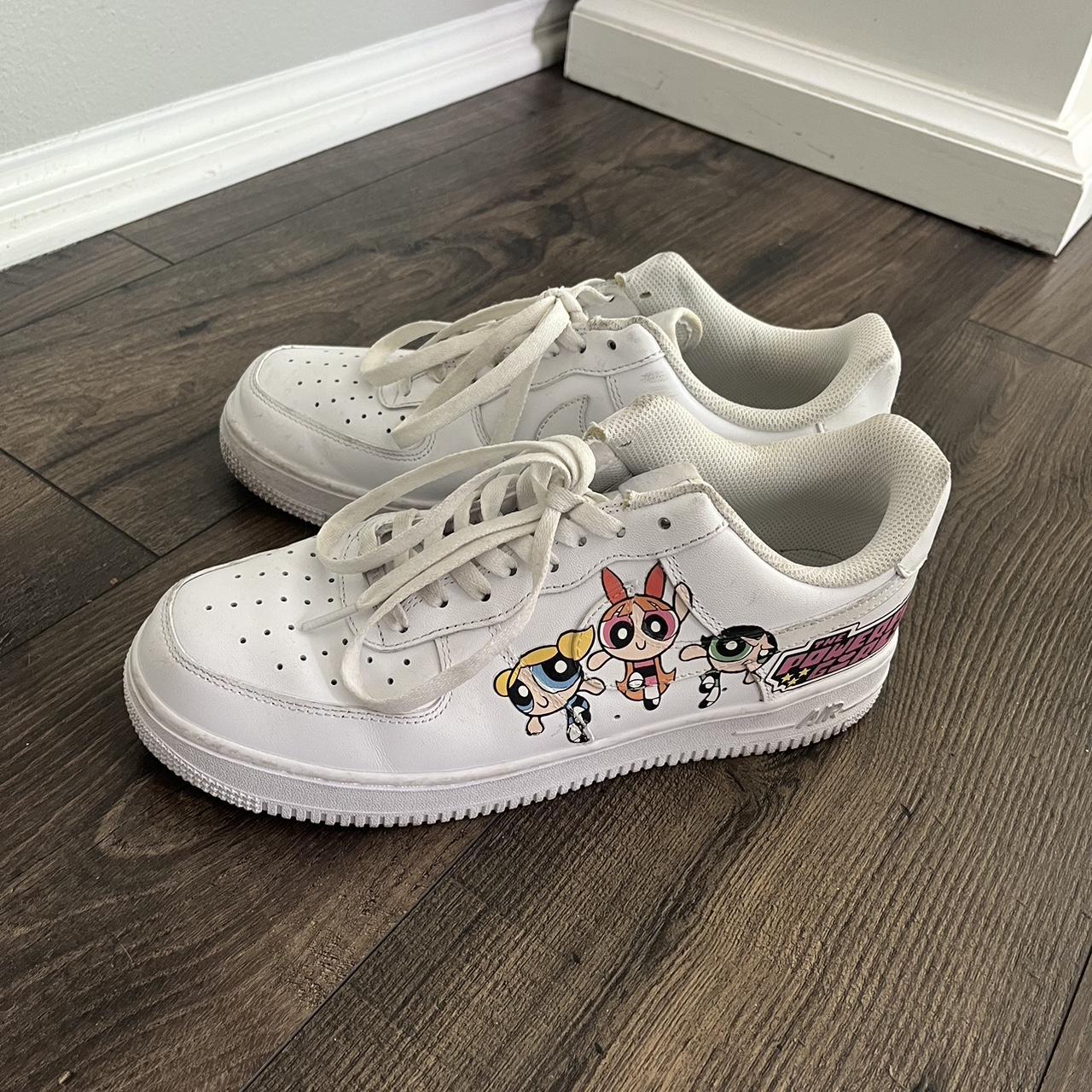 Powerpuff Girls Nike Air Force Ones Womens Custom Custom Air Force 1s